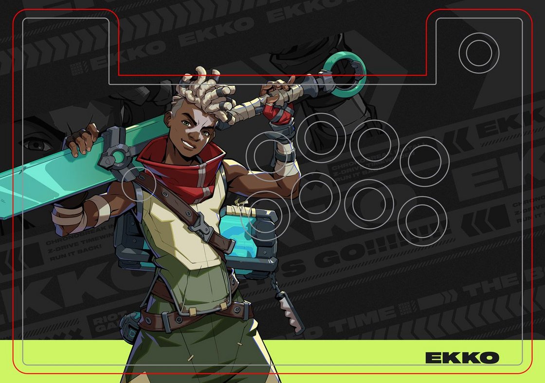 Ekko Project L Fightstick Graphic Example